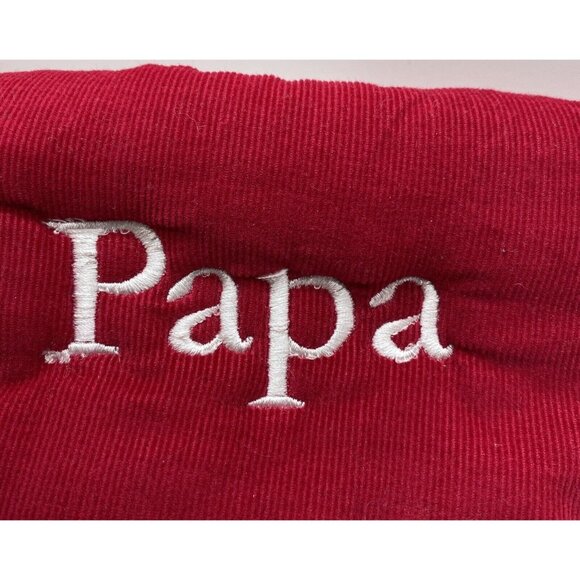 Pottery Barn Kids Papa Woodland Bear Stocking Holiday Christmas Quilted Xmas - Picture 2 of 12